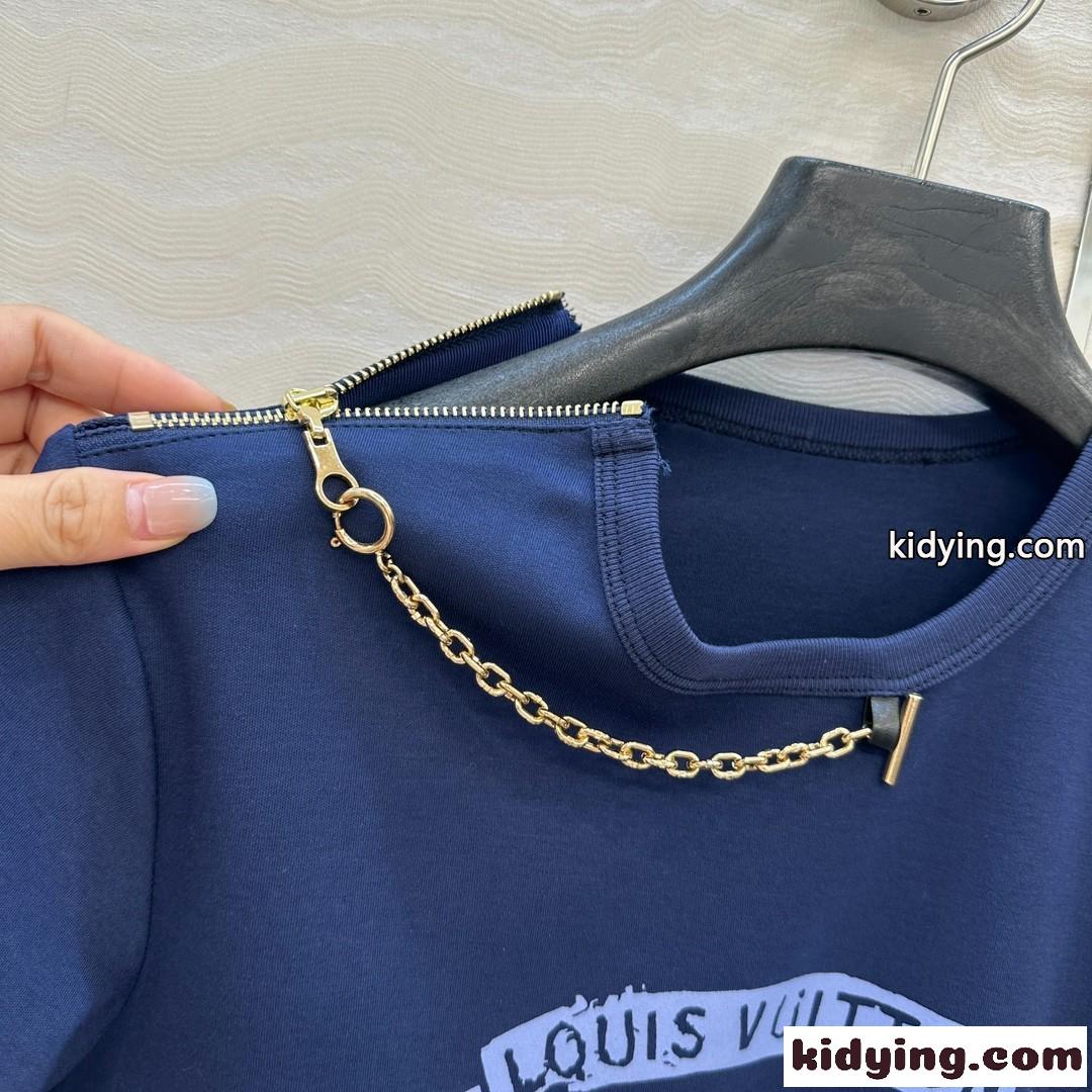 LV クレスト Tシャツドレス ルイ・ヴィトン ワンピース スーパーコピー-1