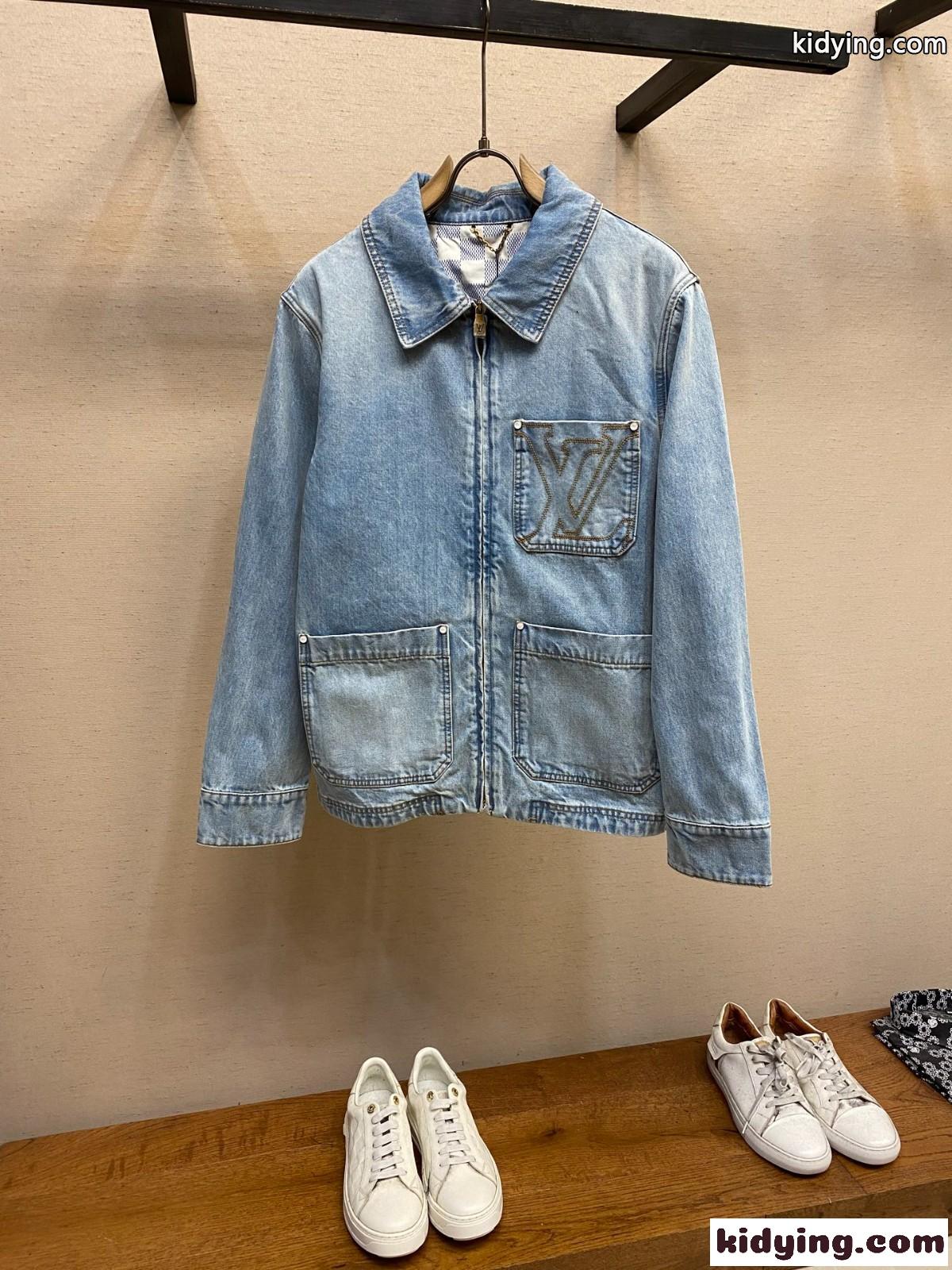 ワークウェア LV デニムジャケット ルイ・ヴィトン ジャケット コピー-2