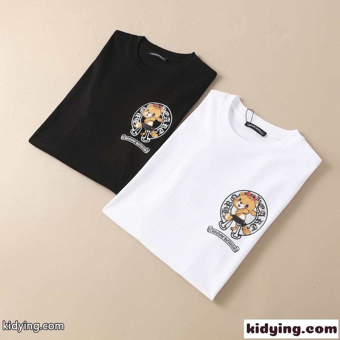 春夏 定番 クルーネック カジュアル 合わせやすい プリント クロムハーツ 半袖Tシャツ コピー 着心地いい-1