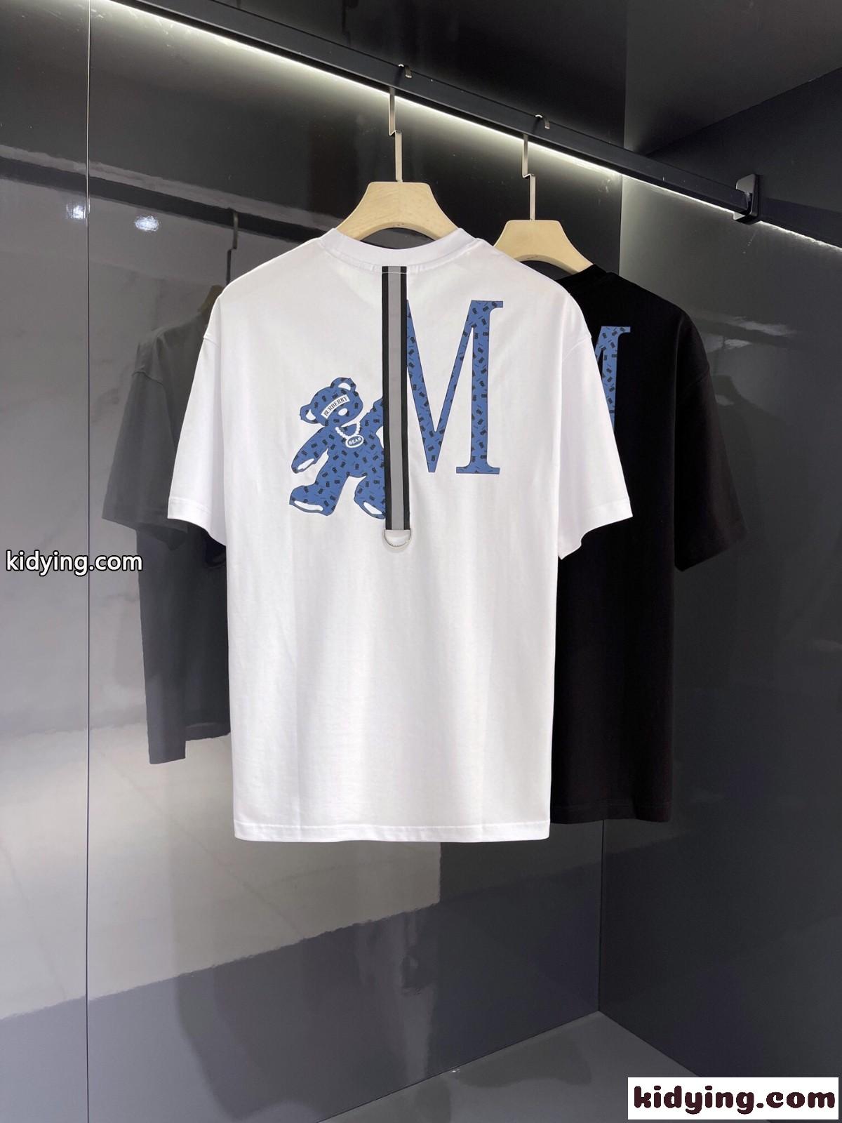 快適 カジュアル おしゃれ プリント クルーネック バーバリー 半袖Tシャツ コピー 合わせやすい-3