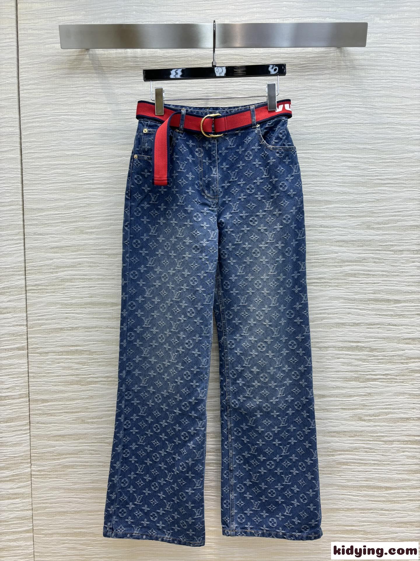 LV x ACモノグラムジーンズ ルイヴィトン パンツ コピー デニムパンツ-1