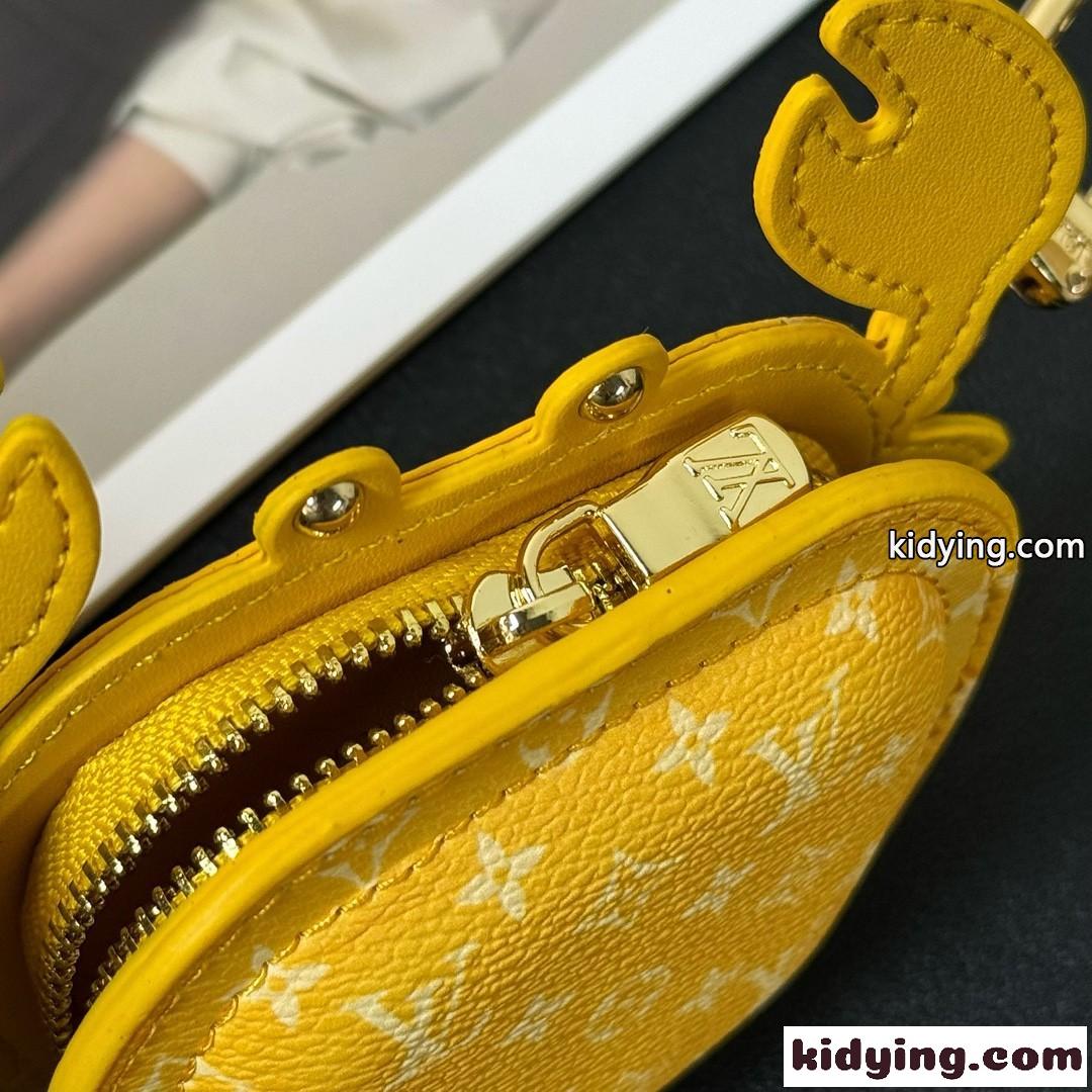 バッグチャーム・LV クラブ ルイヴィトン キーホルダー コピー イエロー-5