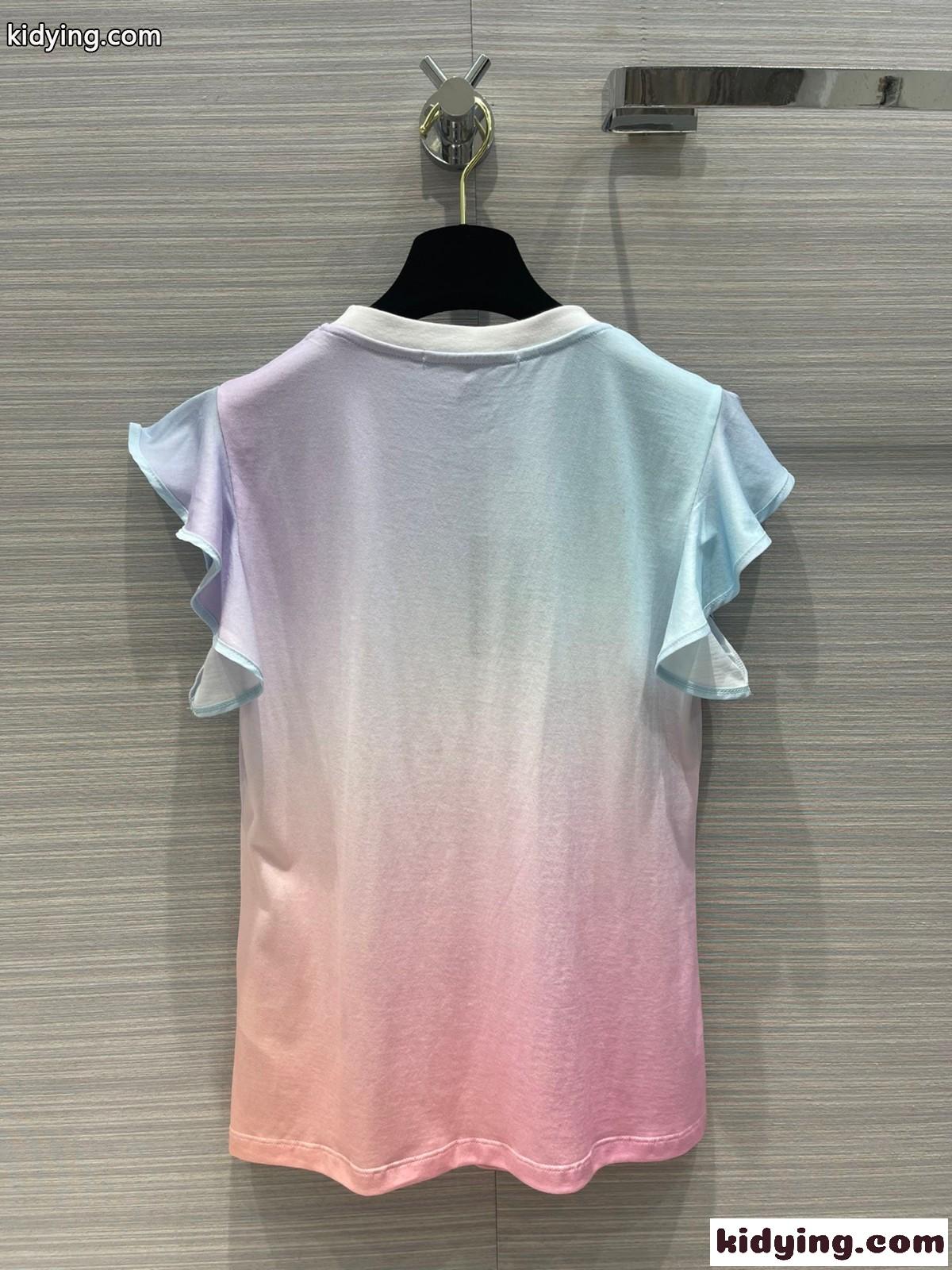 人気 カジュアル 上品 可愛い ロゴ クルーネック ルイ・ヴィトン Tシャツ コピー 半袖 レディース トップス-4