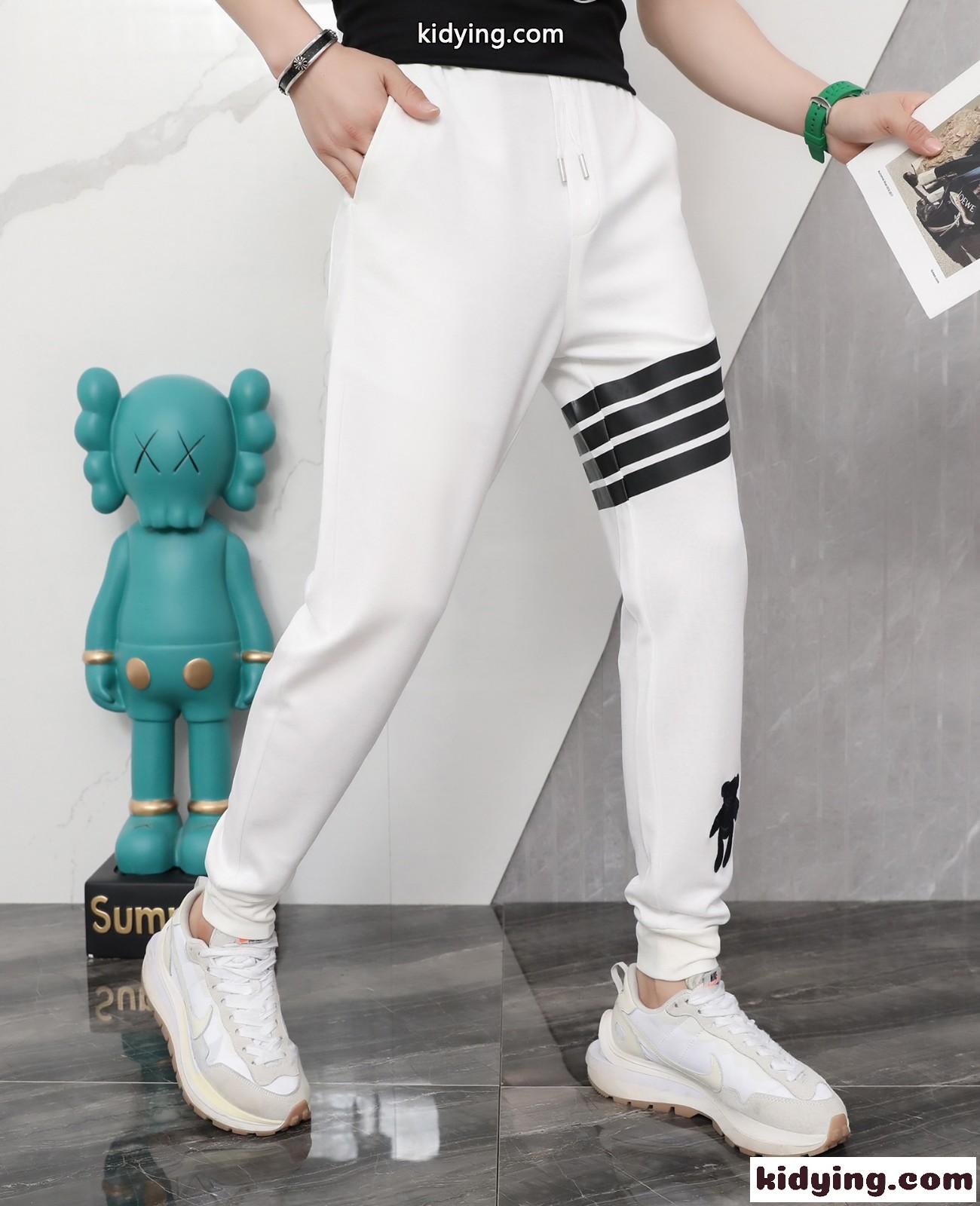 合わせやすい 人気 高品質 トムブラウン パンツ コピー ストレッチ 快適 メンズ カジュアルパンツ ズボン-2