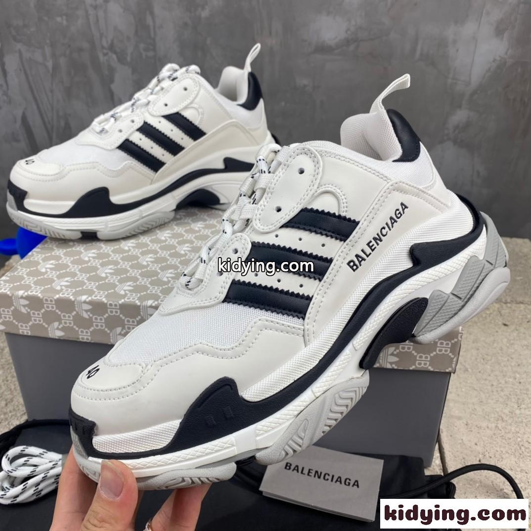 人気 BALENCIAGA×adidas トリプルS バレンシアガ スニーカー コピー レースアップ-1