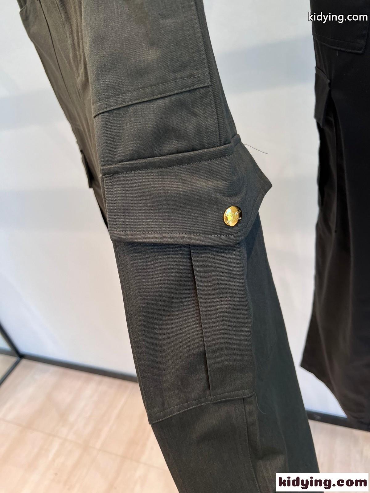 人気 おしゃれ カーゴパンツ セリーヌ パンツ コピー レディース-4