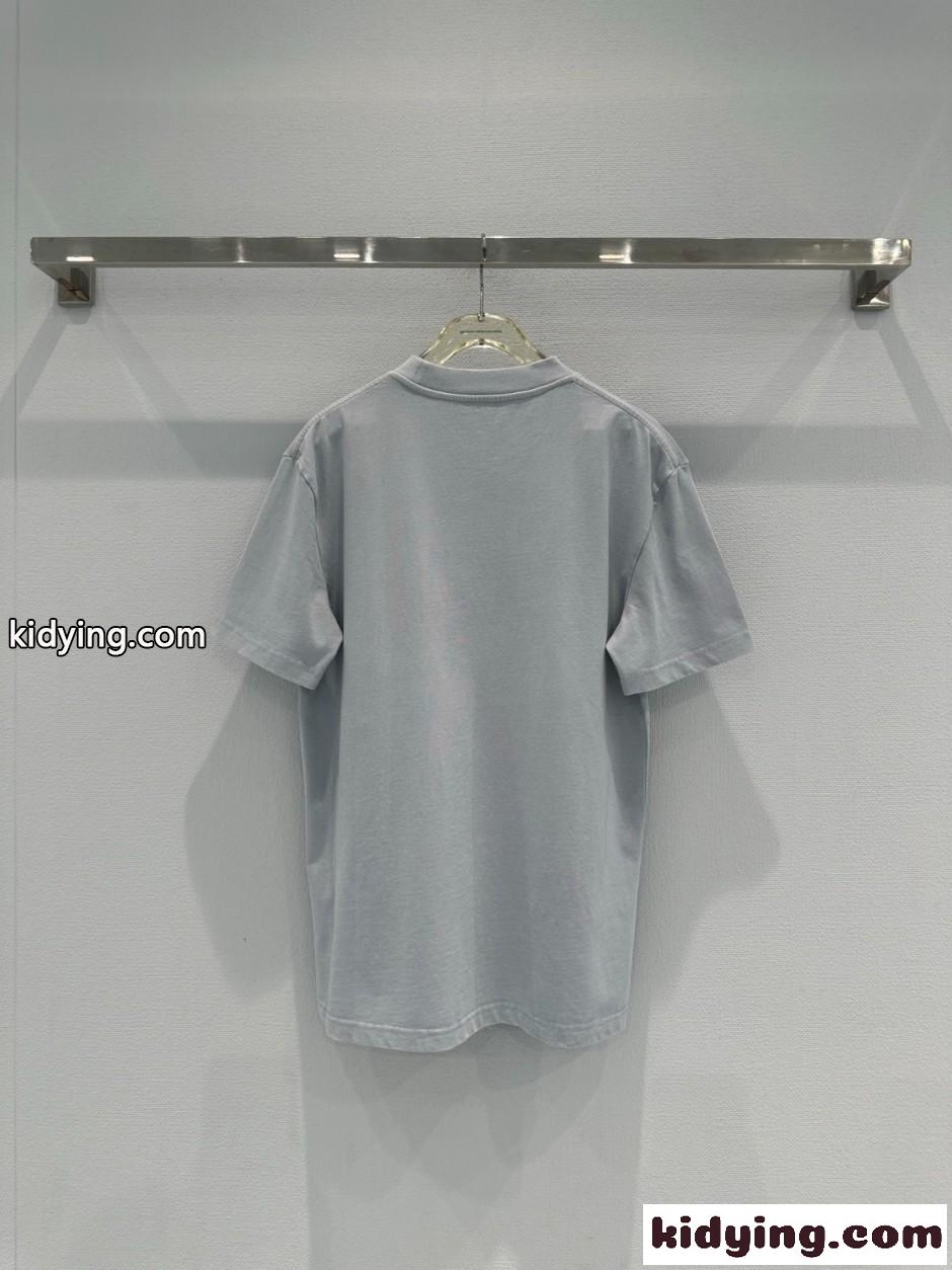 ユニセックス ロゴ入り 半袖Tシャツ アレキサンダーワング Tシャツ コピー グレー-4