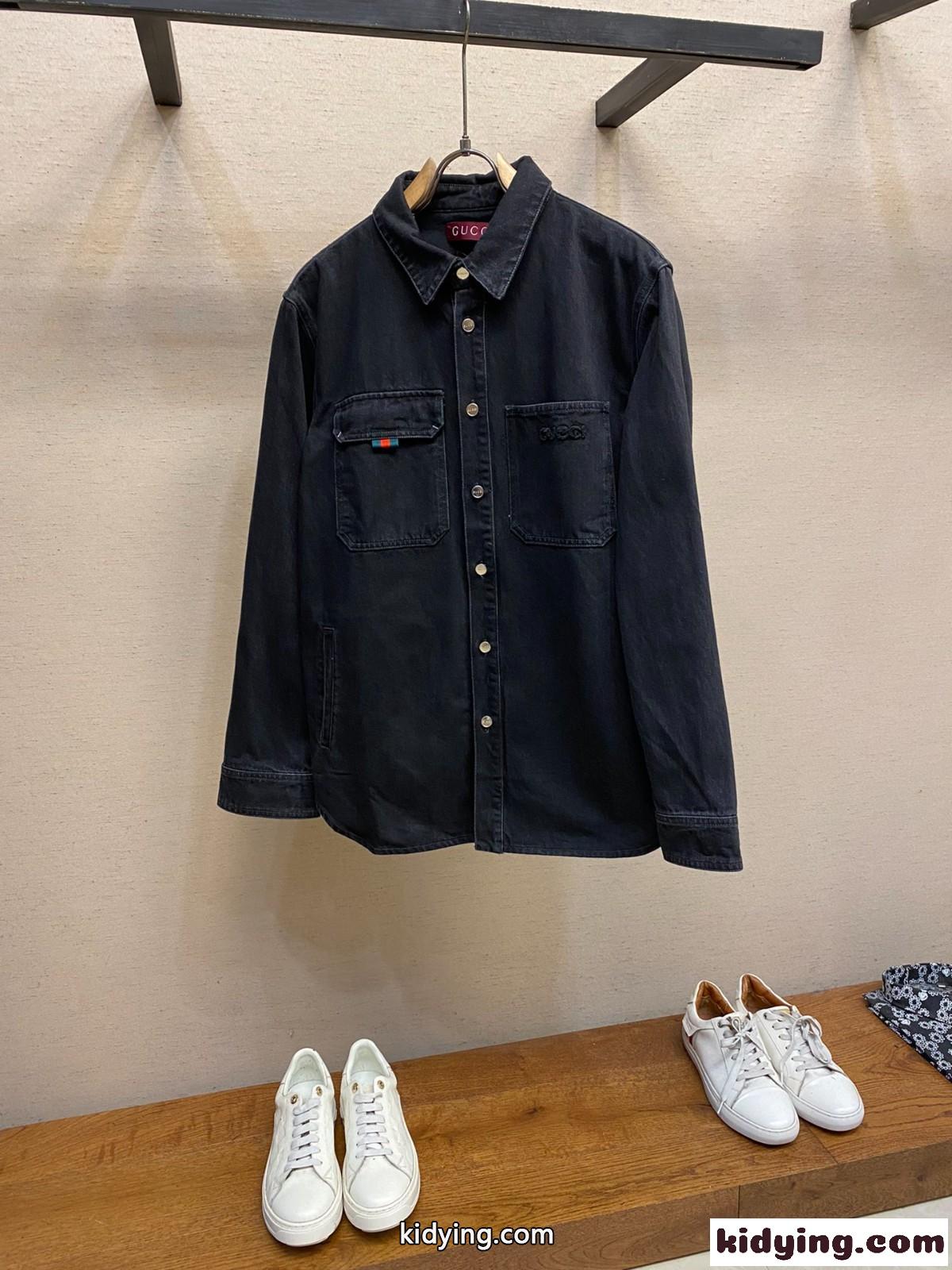 洗練された カジュアル デニムシャツ グッチ シャツ コピー メンズ-1