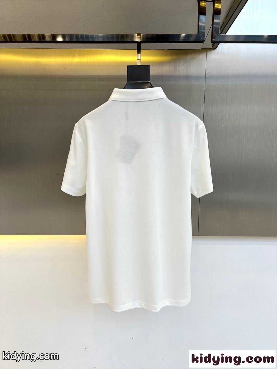洗練された カジュアル プラダ Tシャツ 偽物 半袖 ポロシャツ ホワイト-4