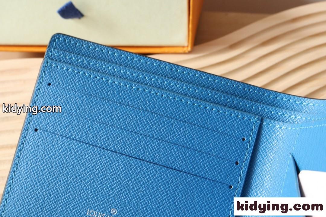ポルトフォイユ・ミュルティプル 折りたたみ財布 ルイヴィトン 財布 コピー ブルー-4