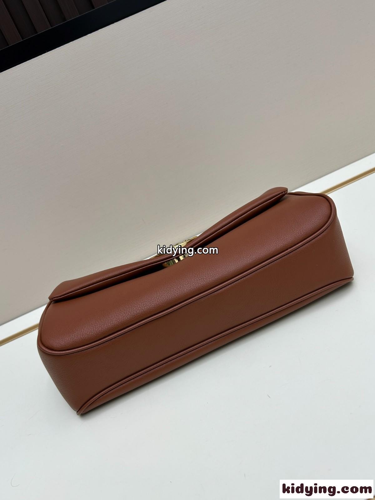 人気 グレインレザー クロエ バッグ スーパーコピー Chloé Heritage ショルダーバッグ ブラウン-3