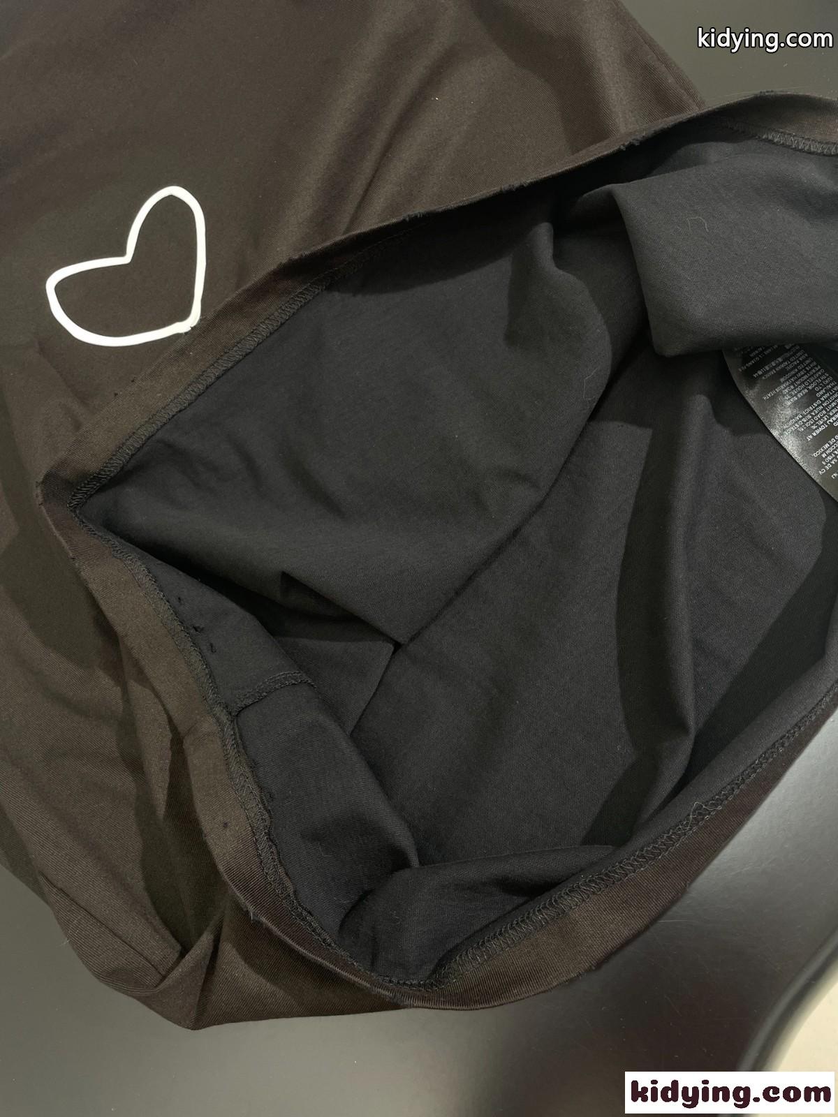 オーバーサイズ LOVEY 半袖Tシャツ バレンシアガ Tシャツ コピー ブラック-3