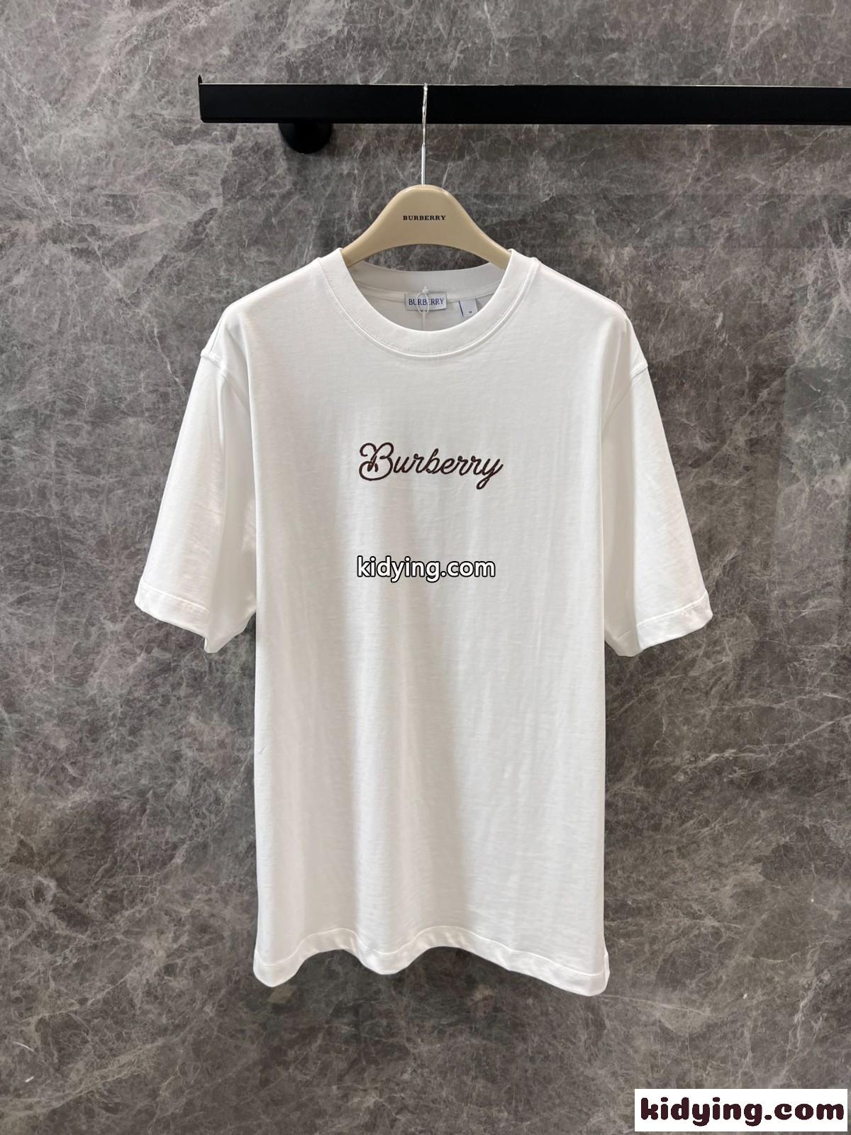サーファー ナイト コットンTシャツ バーバリー 半袖Tシャツ コピー ホワイト-0