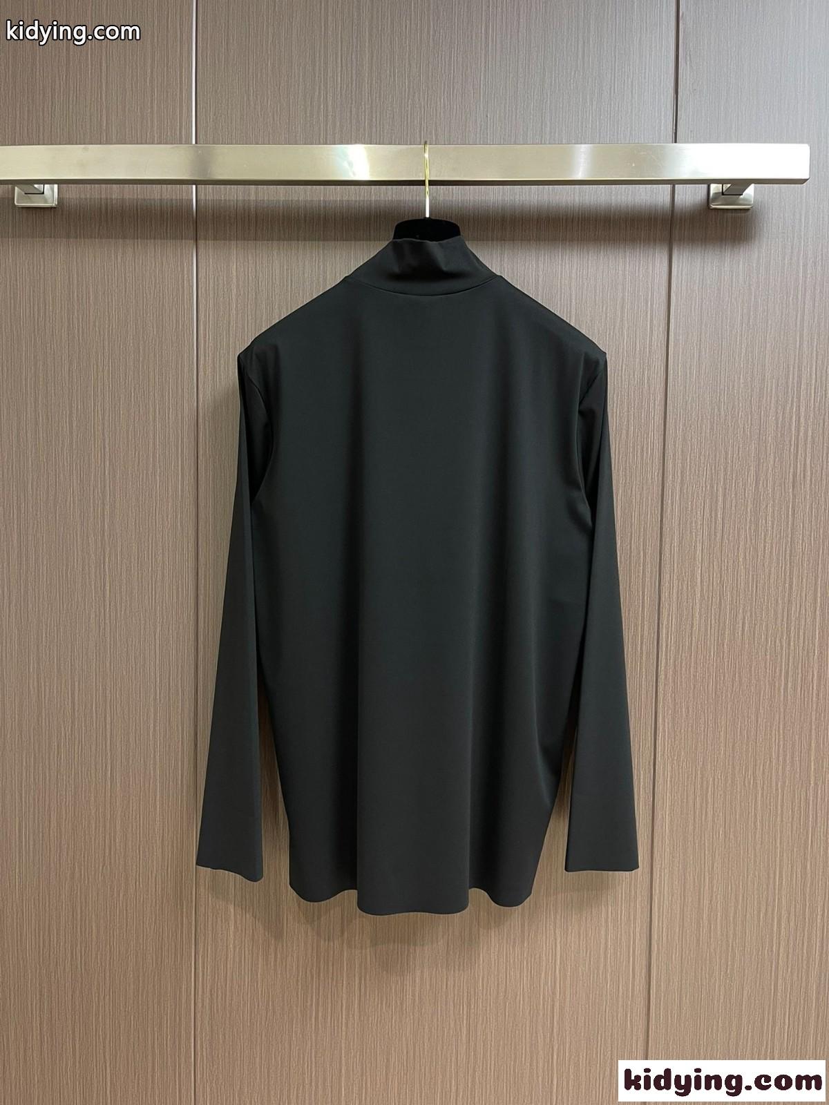 シンプル ハイネック トップス プラダ Tシャツ コピー 長袖Tシャツ-4