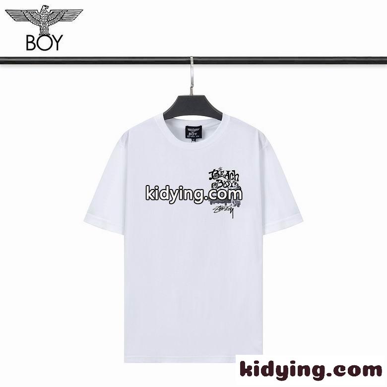 ベーシック 春夏 定番 プリント クルーネック ボーイロンドン 半袖Tシャツ コピー カジュアル おしゃれ トップス-0